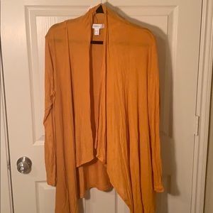 Mustard yellow long cardigan